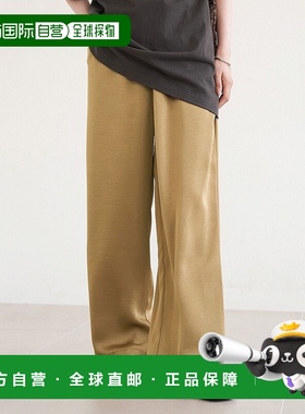 日本直邮coen 缎面宽松长裤