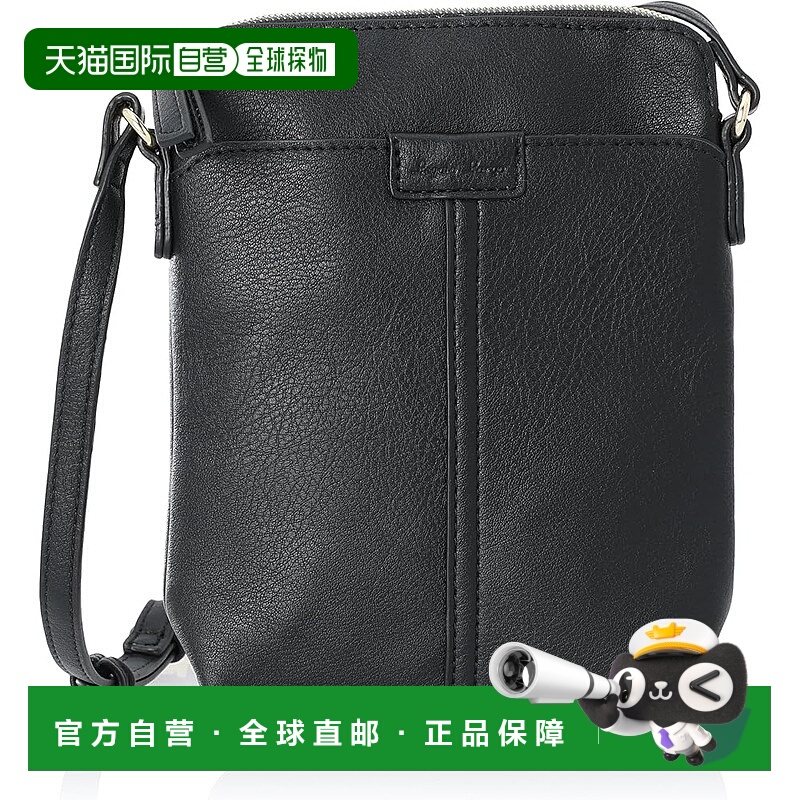 【日本直邮】Legato Largo智能手机单肩包 新怀旧风 LH-D1224 BK