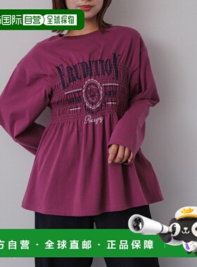 1h可退 日本直邮SENSE OF PLACE 女士图案长袖T恤 AA4621S023