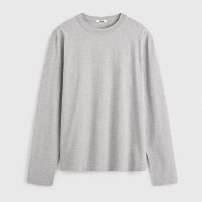 日本直邮TEKLA男女长袖圆领纯棉T恤休闲舒适可作家居服或睡衣穿着