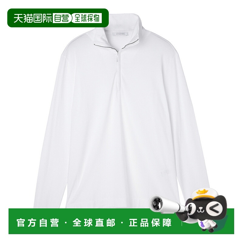 日本直邮Cruciani 半拉链短袖 T 恤 男款 有大码 uc42t73 tm84zlz - 封面