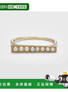 日本直邮日潮 agete 阿卡朵K10珍珠戒指