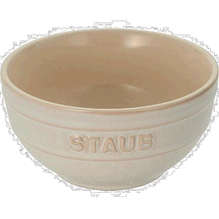 【日本直邮】Staub珐琅 小碗 陶瓷小碗 14cm 象牙色 1005002