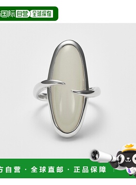 日本直邮日潮 agete 阿卡朵《网络限定》银色月光石戒指
