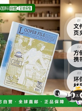 【日本直邮】LIHITLAB LOOPER FILE 文件页夹 25PCS A4 蓝色F3006