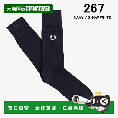 日本直邮FRED PERRY 经典月桂花环袜子 C7135 267 843 L59 U84 U8