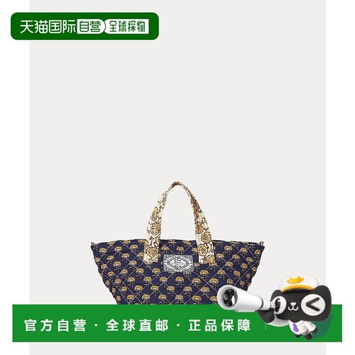 日本直邮Kilted Floral 棉质托特包手提包单肩包斜挎包小号