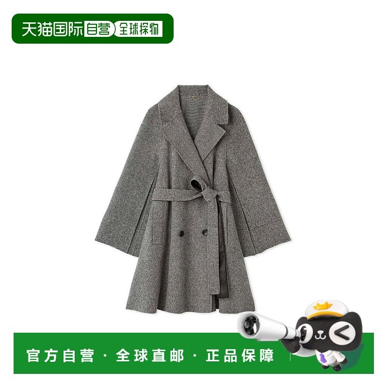 日本直邮日潮 Snidel 日系翻领系带羊毛毛呢西装外套SWFC244092