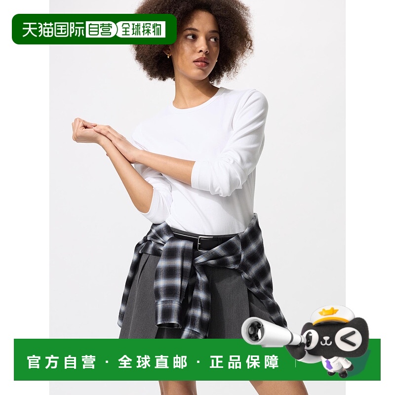 日本直邮UNIQLO女款T恤480869-00优衣库