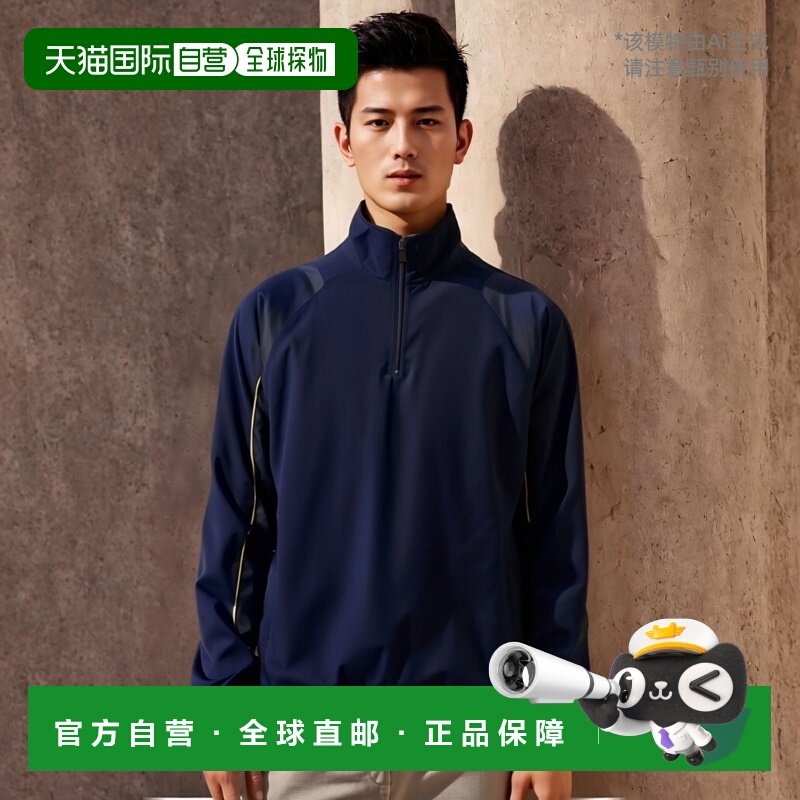 日本直邮ZETT 棒球半拉链毛衣寒冷天气防风服 BOV460A-2900