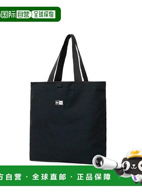 日本直邮NEW ERA 帆布手提编织贴布包 [NE3448AW009034] 黑色