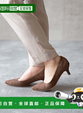 日本直邮Menue 中跟女式浅口鞋 黑色高跟鞋女鞋 ME8623BW02032