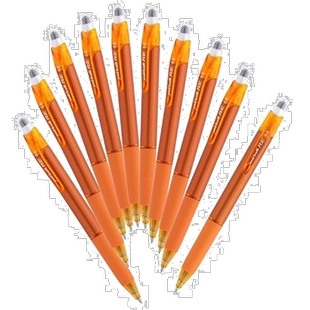 Mitsubishi Pencil三菱铅笔擦式笔0.5橙色10支URN18005.4