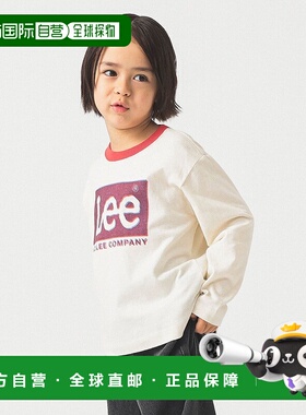 1h可退 日本直邮Lee 儿童长袖Ringer T恤 2025FW（110~150cm） 棉