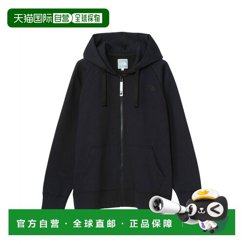 日本直邮北面THE NORTH FACE Logo全拉链连帽长袖加绒加厚卫衣 女