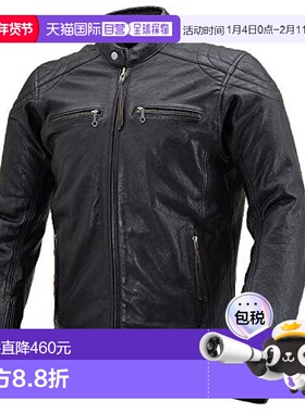 【日本直邮】Daytona 摩托车真皮夹克/打蜡DL-006黑色 男士M 2369