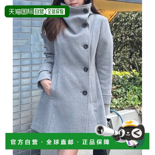 日本直邮rienda 女士 宽松翻领迷你大衣 显瘦外套【付后1h可退】