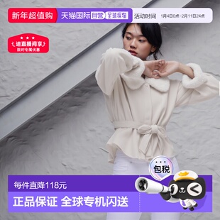 日潮 GRL 气质毛领披肩大衣 k9335f日系清楚系穿搭2025新款