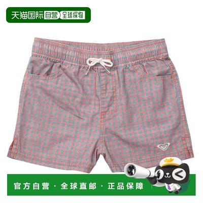 日本直邮ROXY 青少年MINI PICNIC 格纹沙滩短裤 25SPTBS251104TRQ