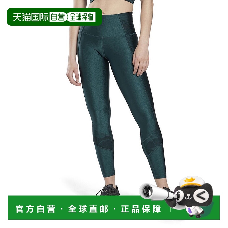 日本直邮 Shiny 瑜伽姿势涂鸦高腰紧身裤 [green] 瑜伽裤