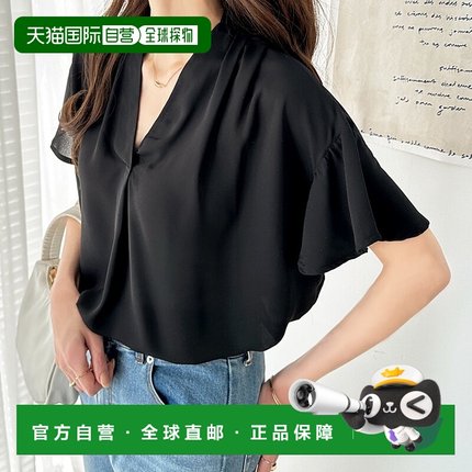 日本直邮GeeRA 半袖塔克设计女式衬衫 R04609EW11173 女士衬衫