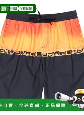 日本直邮Quiksilver 男士日常文字印花沙滩裤 19 25SPQBS251002MK