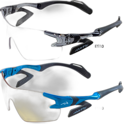 日本直邮AirFly 男式女式无鼻托电竞太阳镜电竞游戏蓝光切黑黑蓝A