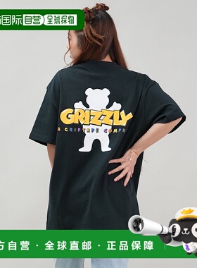 1h可退 日本直邮GRIZZLY 女士宽松印花短袖T恤 G25SS1436