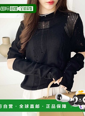 日本直邮GeeRA 针织露纹带臂套 半高领针织臂套 R04609EW13758