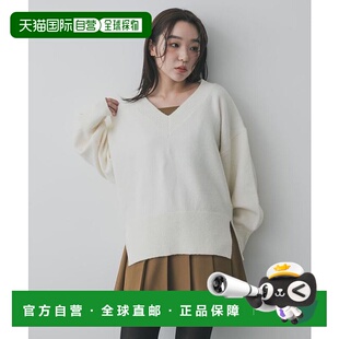 1h可退 日本直邮官方授权 SENSE OF PLACE 侧开叉V领针织衫