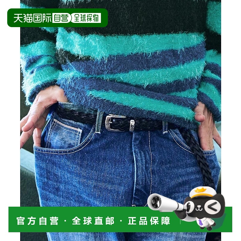 1h可退 日本直邮ADAM PATEK 编织牛皮腰带 AP2419004,od_501001