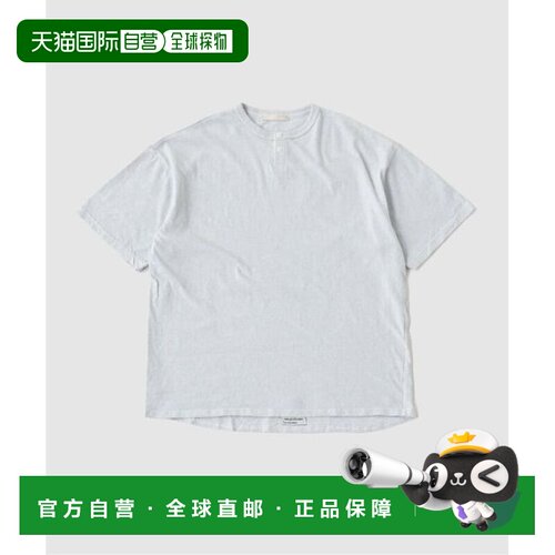 RIDING HIGH 非染色圆领短袖亨利衫