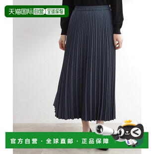 97712216 仿麂皮百褶裙 裙子半身裙a字裙 大人款 日本直邮grove