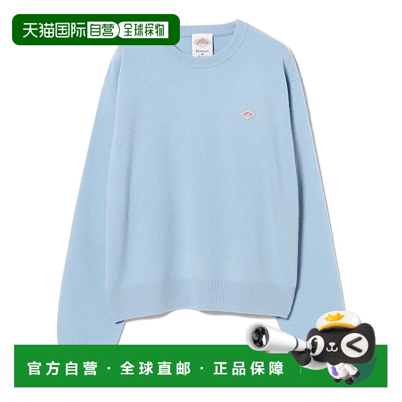 1h可退 日本直邮Danton 女装 全羊毛 圆领针织套头衫 宽松设计 柔