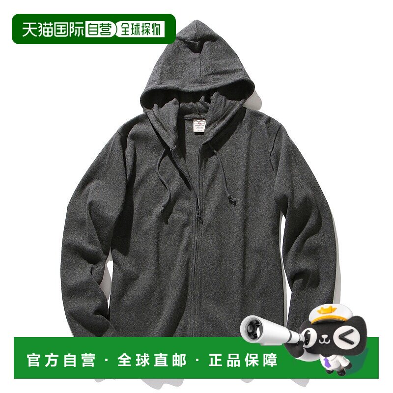 1h可退 日本直邮AVIREX 日常款长袖拉链连帽卫衣 7834930021