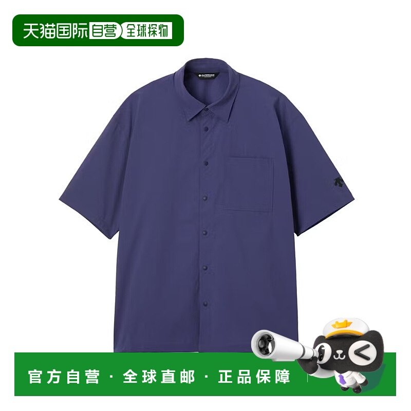 日潮跑腿DESCENTE迪桑特 [81] 浅色短袖衬衫 PP06 M DO5SHS04U