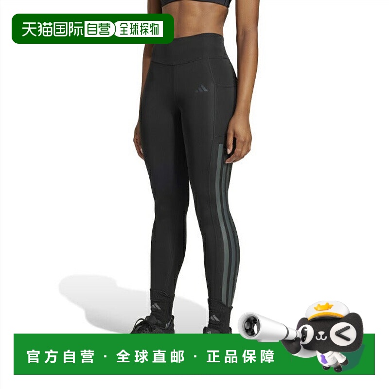 日本直邮 adidas 女士Optime三条纹长裤 JI8762 KPI06 运动长裤