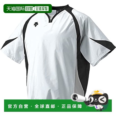 【日本直邮】迪桑特男款棒球队服 白×黑×银色 L码  PJ-321B