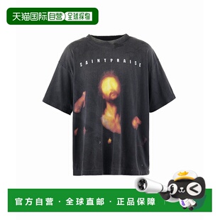 1h可退 日本直邮SAINT Mxxxxxx 男士宽松复古印花短袖T恤 SMHR800