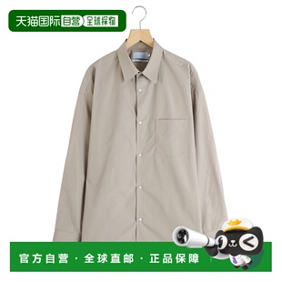 1h可退 日本直邮Graphpaper 男士ALUMO联名款宽松常规领长袖衬衫