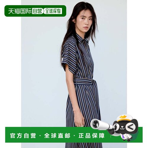 日本直邮MANGO 连衣裙 PUNA 藏青色
