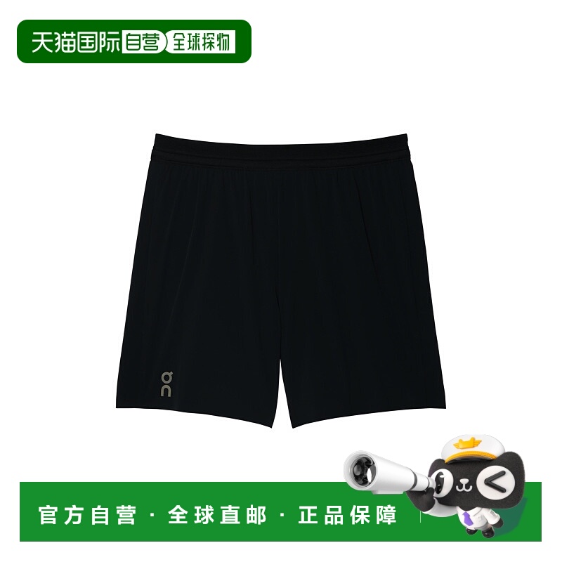 日潮跑腿ON昂跑 男士 7 英寸运动短裤 Black XL 1mf1010新款跑步