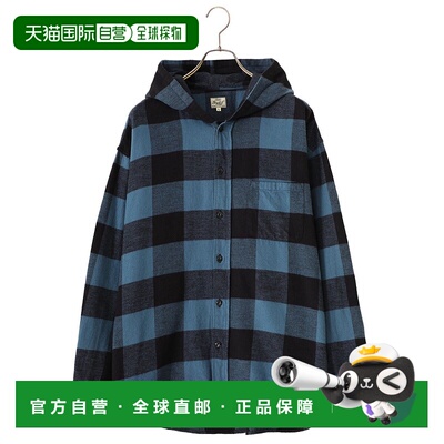 日本直邮Toyo Enterprises GOLD 棉质法兰绒格纹大大衣法兰绒衬衫