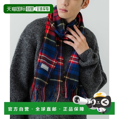 1h可退 日本直邮URBAN RESEARCH 男装 全羊绒 格纹围巾 URA71DE00