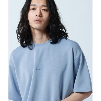 日本直邮RAGEBLUE 男士 宽松垂感圆领T恤 本色刺绣设计 660056