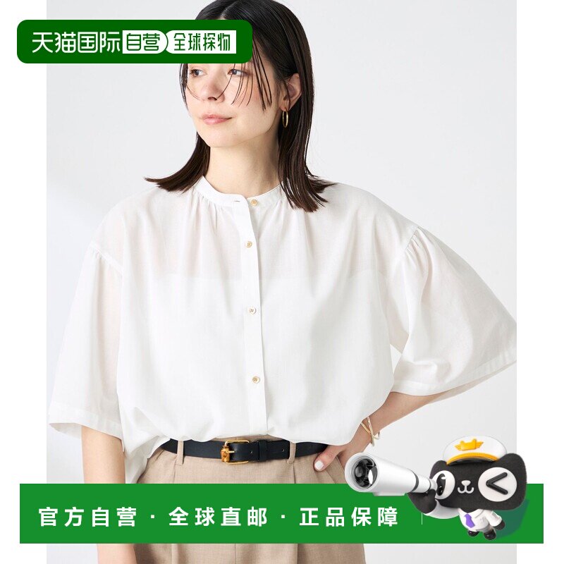 1h可退 日本直邮NOLLEY'S 女装 可机洗双穿法透视泡泡袖衬衫 6003