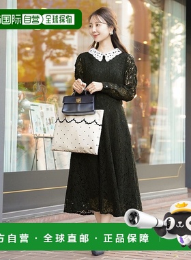 1h可退 日本直邮le reve vaniller 女士蕾丝长袖连衣裙 lvn341198