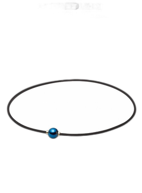 Phiten法藤项链水溶钛颈环METAX蓝色镜面球简约运动配饰