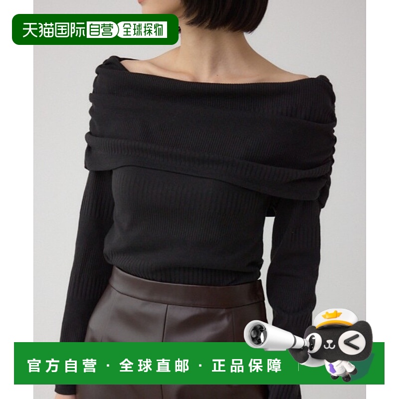 1h可退 日本直邮AZUL BY MOUSSY 女装 修身显瘦长袖Off Shoulder