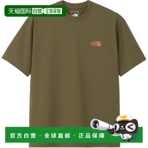日本直邮北面THE NORTH FACE 吸汗速干宽松防晒短袖印花T恤 男女